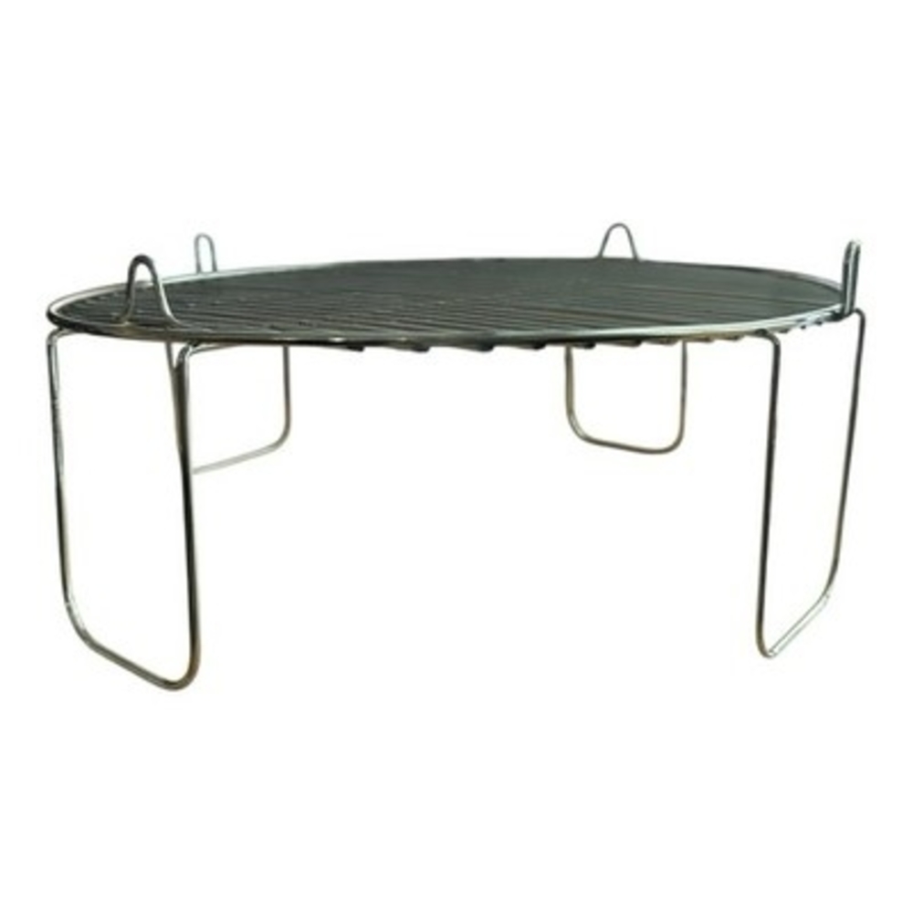 Stainless Steel Round Grill Rack Reversible Grate Cooking Baking 12" Diameter - Picture 3 of 3